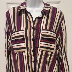 Chico's Striped Blouse